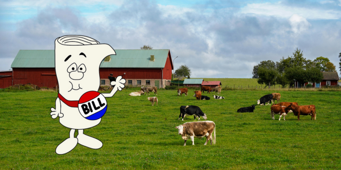 cartoon bill from school house rock on farm